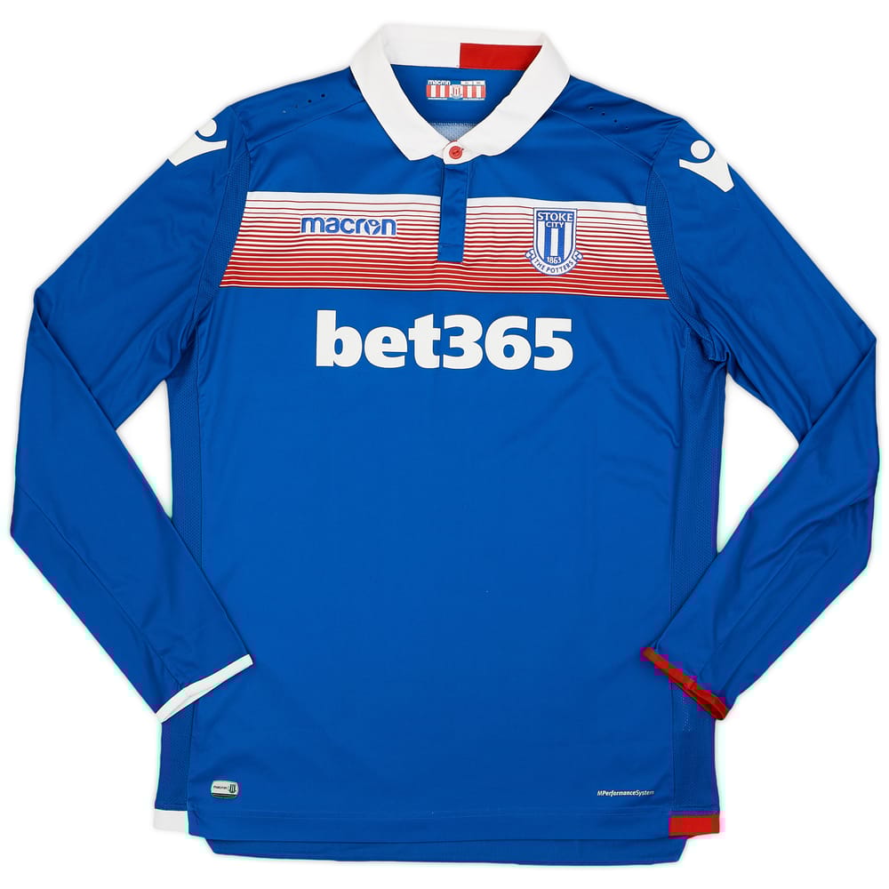 2017-18 Stoke City Away L/S Shirt - 8/10 - (XXL)