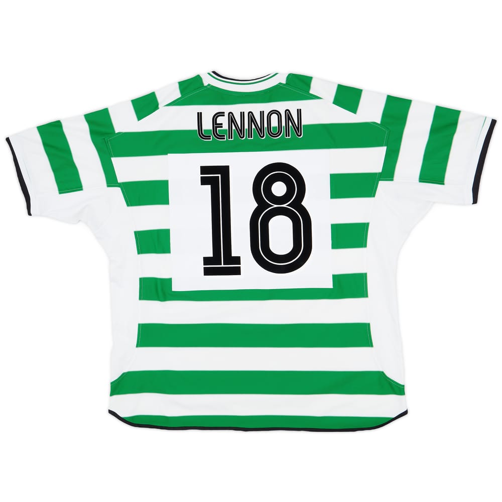 2001-03 Celtic Home Shirt Lennon #18 - 7/10 - (XXL)