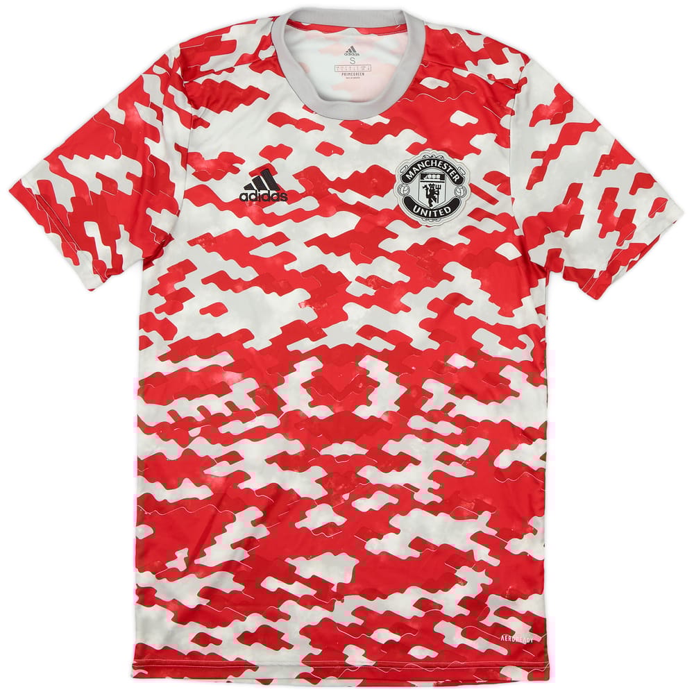 2021-22 Manchester United adidas Training Shirt - 10/10 - (S)