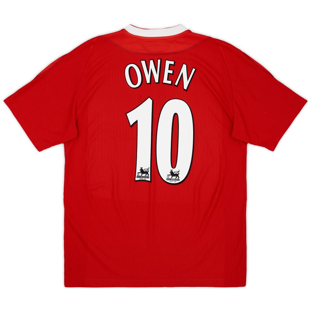 2002-04 Liverpool Home Shirt Owen #10 - 9/10 - (M)