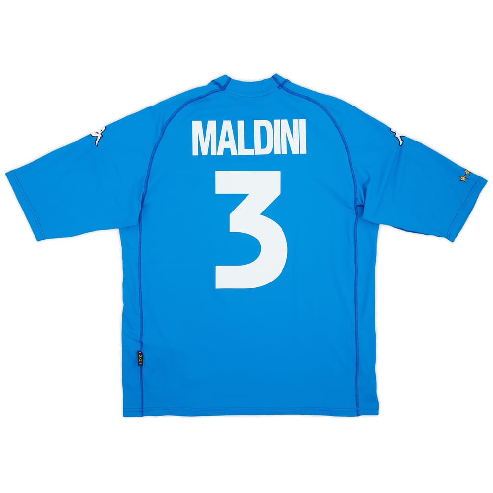 2000-01 Italy Home Shirt Maldini #3 (XXL)