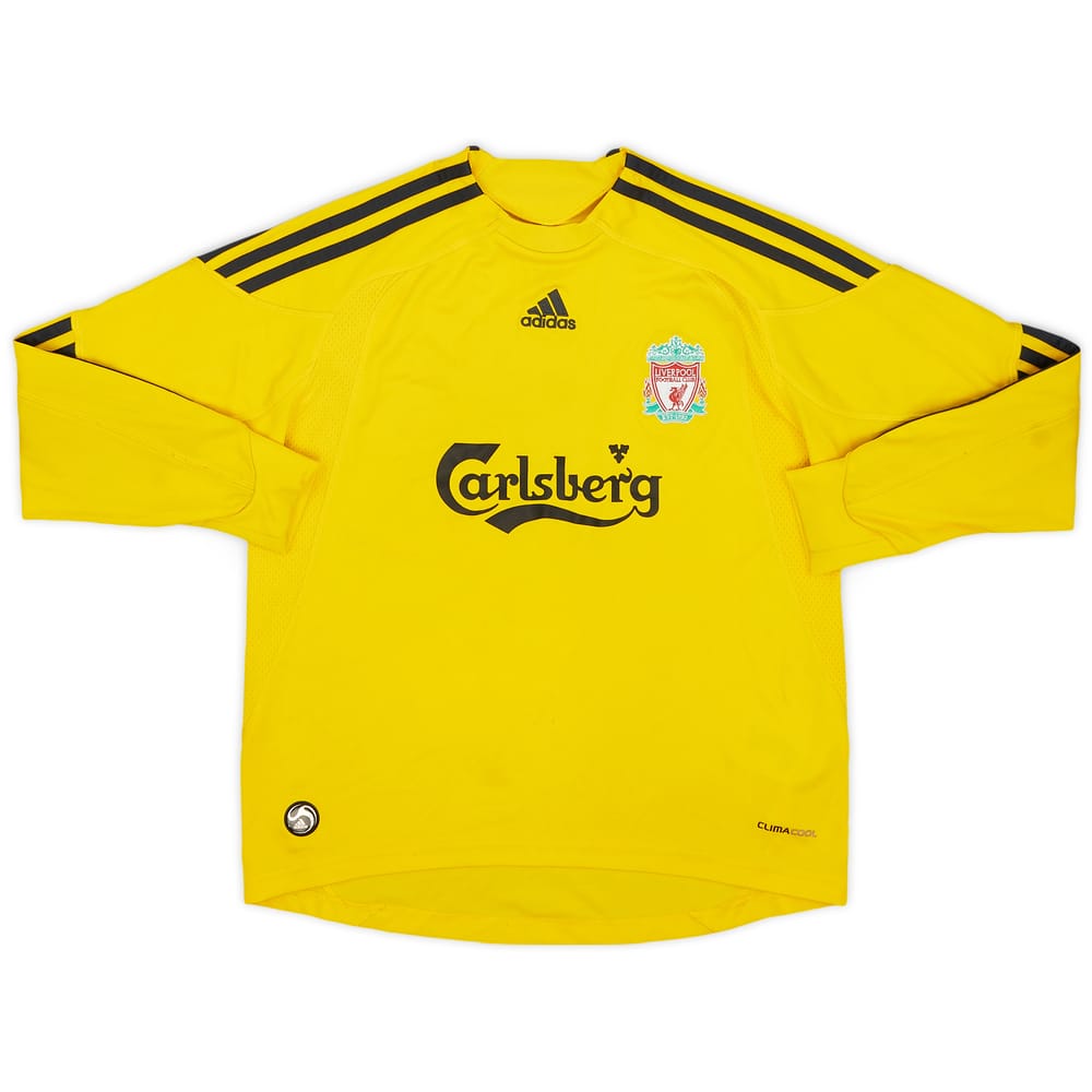 2009-10 Liverpool GK Shirt - 8/10 - (S.Boys)