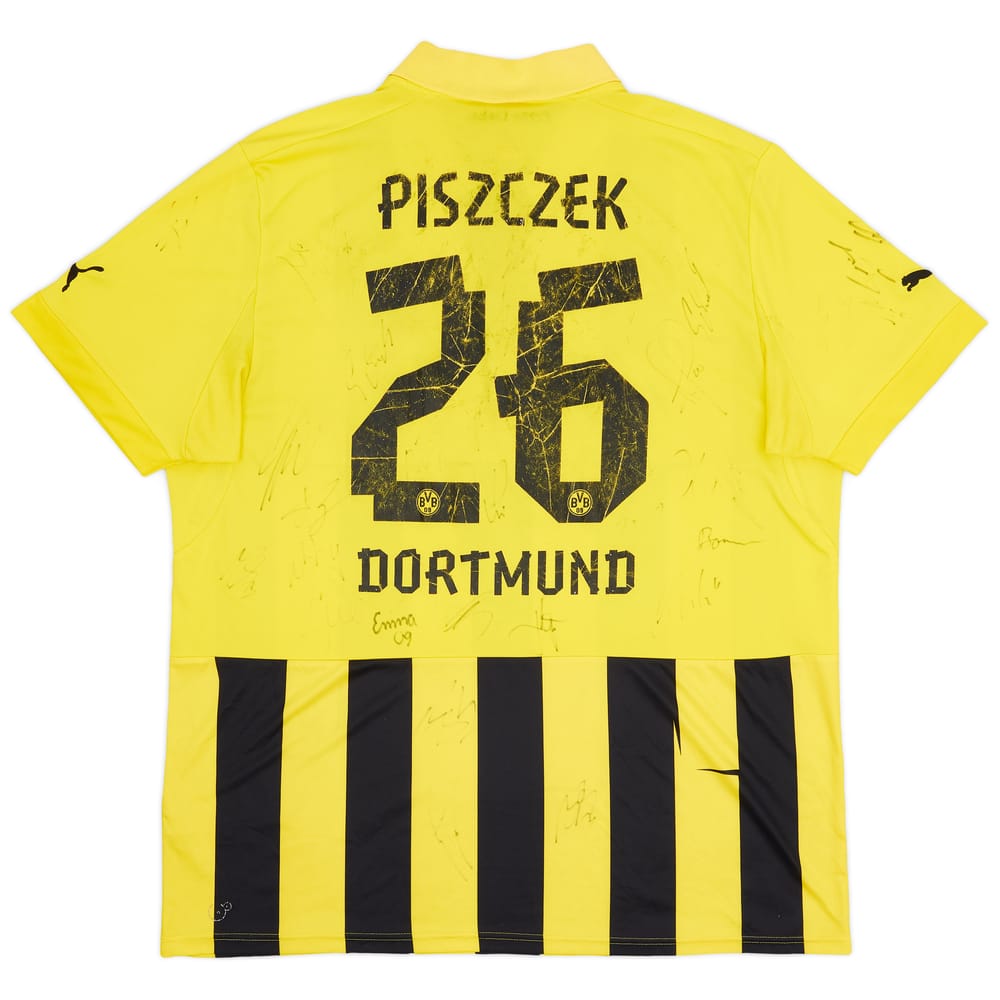 2012-13 Borussia Dortmund Signed European Home Shirt Piszczek #26 - 4/10 - (3XL)