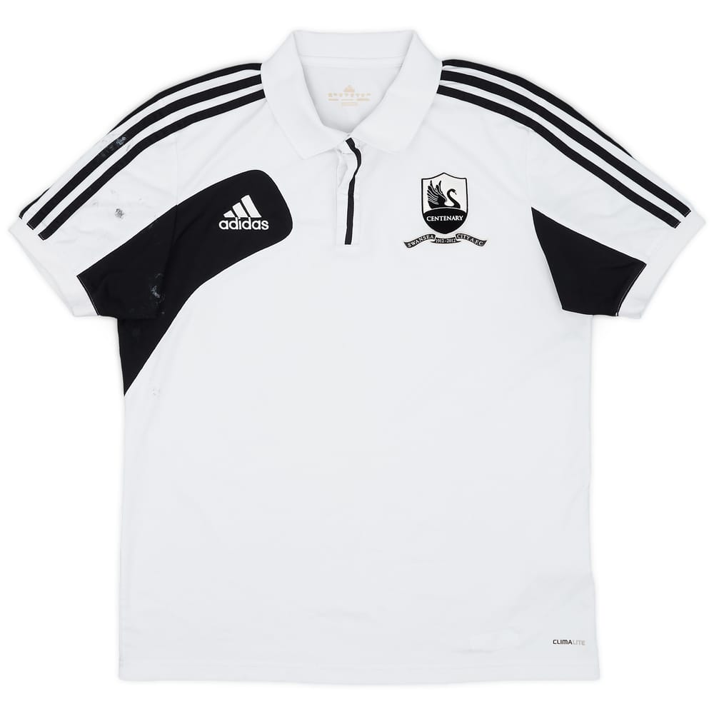 2012-13 Swansea City adidas Polo Shirt - 4/10 - (M/L)