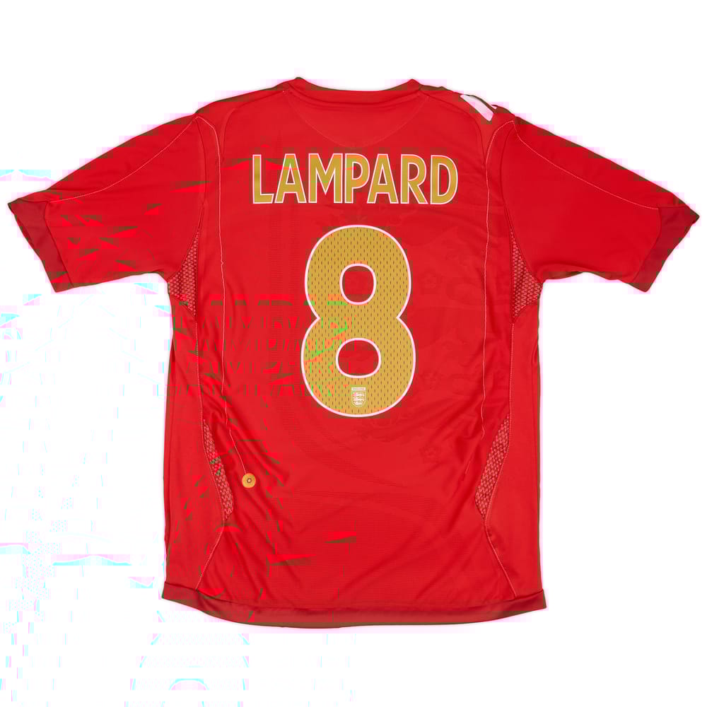 2006-08 England Away Shirt Lampard #8 - 6/10 - (M)