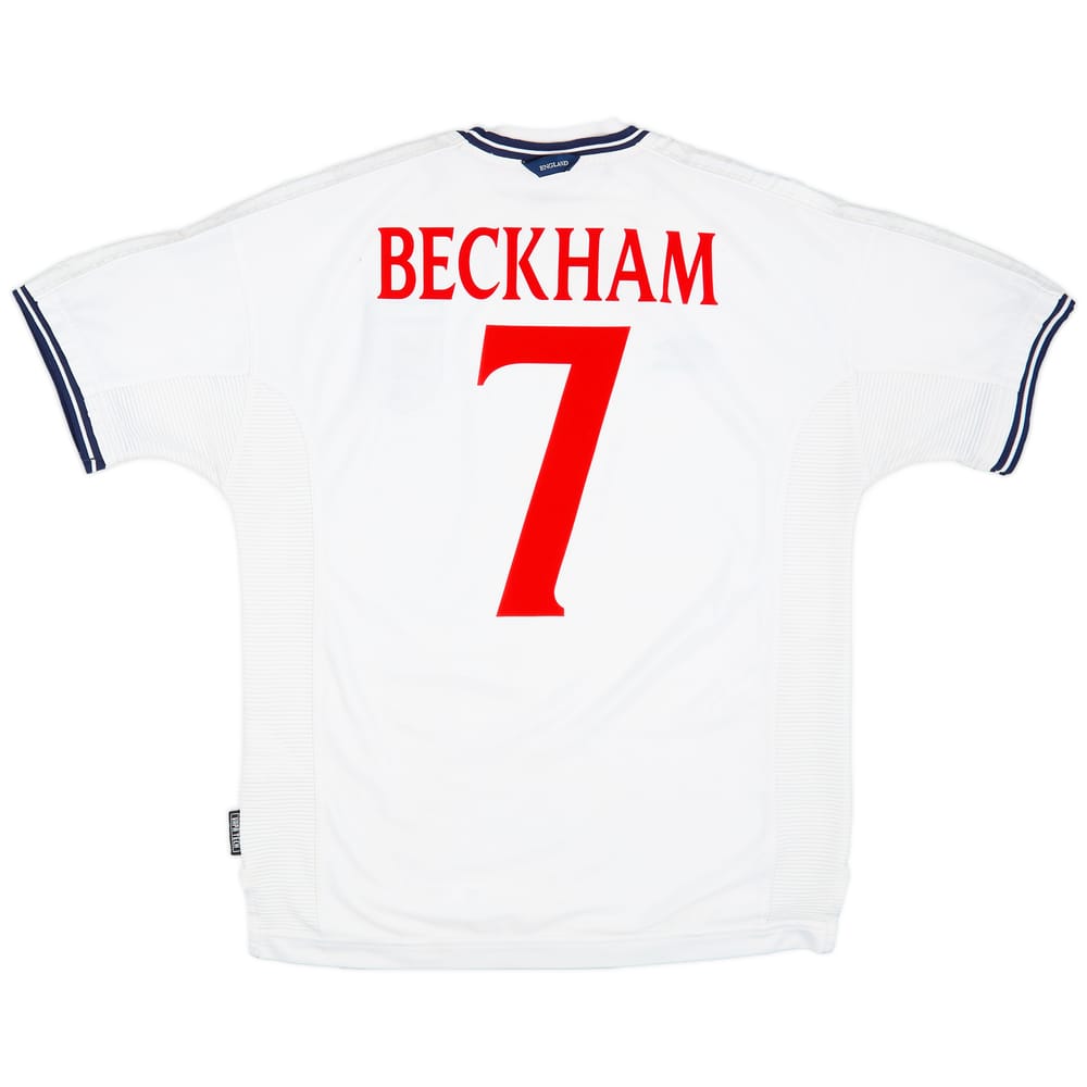 1999-01 England Home Shirt Beckham #7