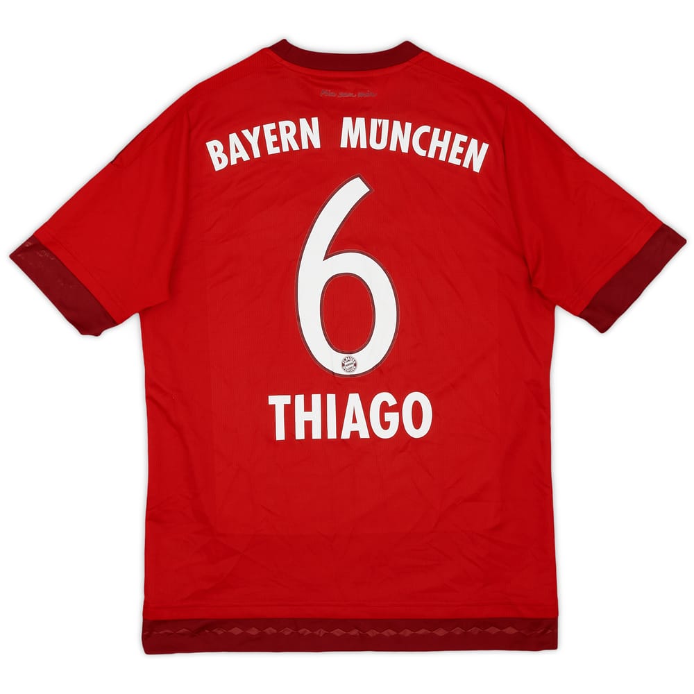 2015-16 Bayern Munich Home Shirt Thiago #6 - 8/10 - (XL.Boys)
