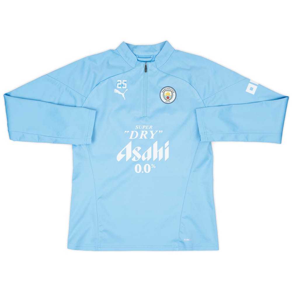 2023-24 Manchester City Player Issue 1/4 Zip Rain Top #25 (Akanji) - 7/10 - (S)