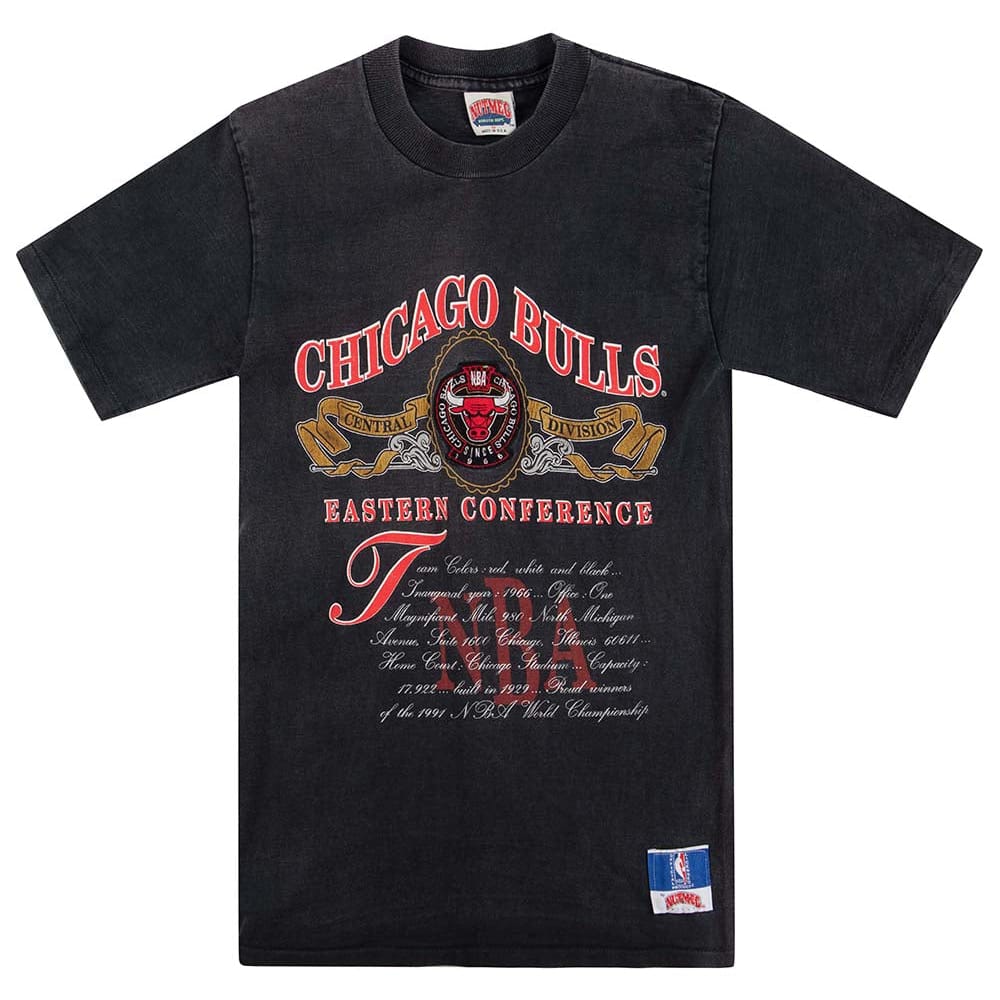 1991 Chicago Bulls Nutmeg Graphic Tee M