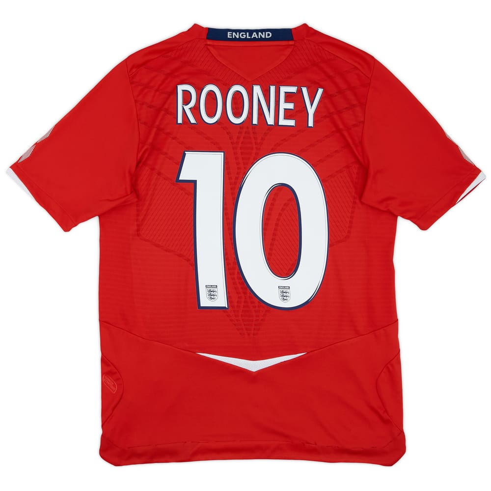 2008-10 England Away Shirt Rooney #10 - 8/10 - (S)