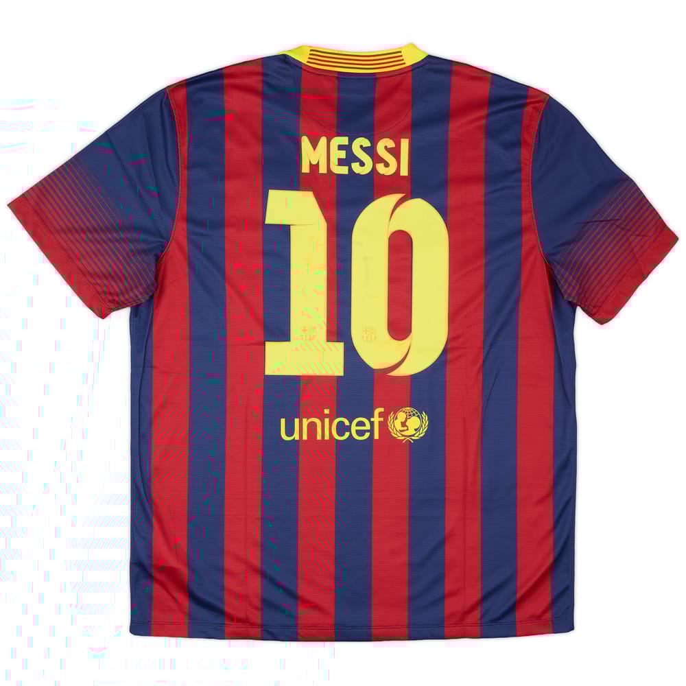2013-14 Barcelona Home Shirt Messi #10 (XL)