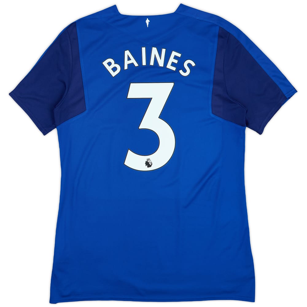 2017-18 Everton Home Shirt Baines #3 - 8/10 - (L)