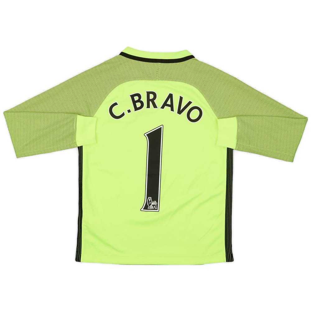 2016-17 Manchester City GK Shirt C. Bravo #1 - 6/10 - (S.Boys)