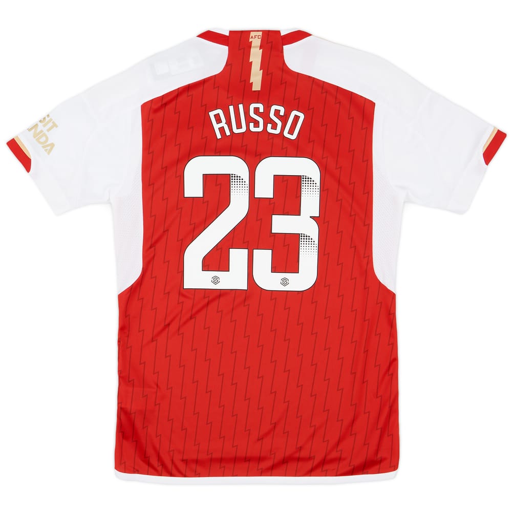 2023-24 Arsenal Women&#039;s Home Shirt Russo #23 (Unisex Fit)