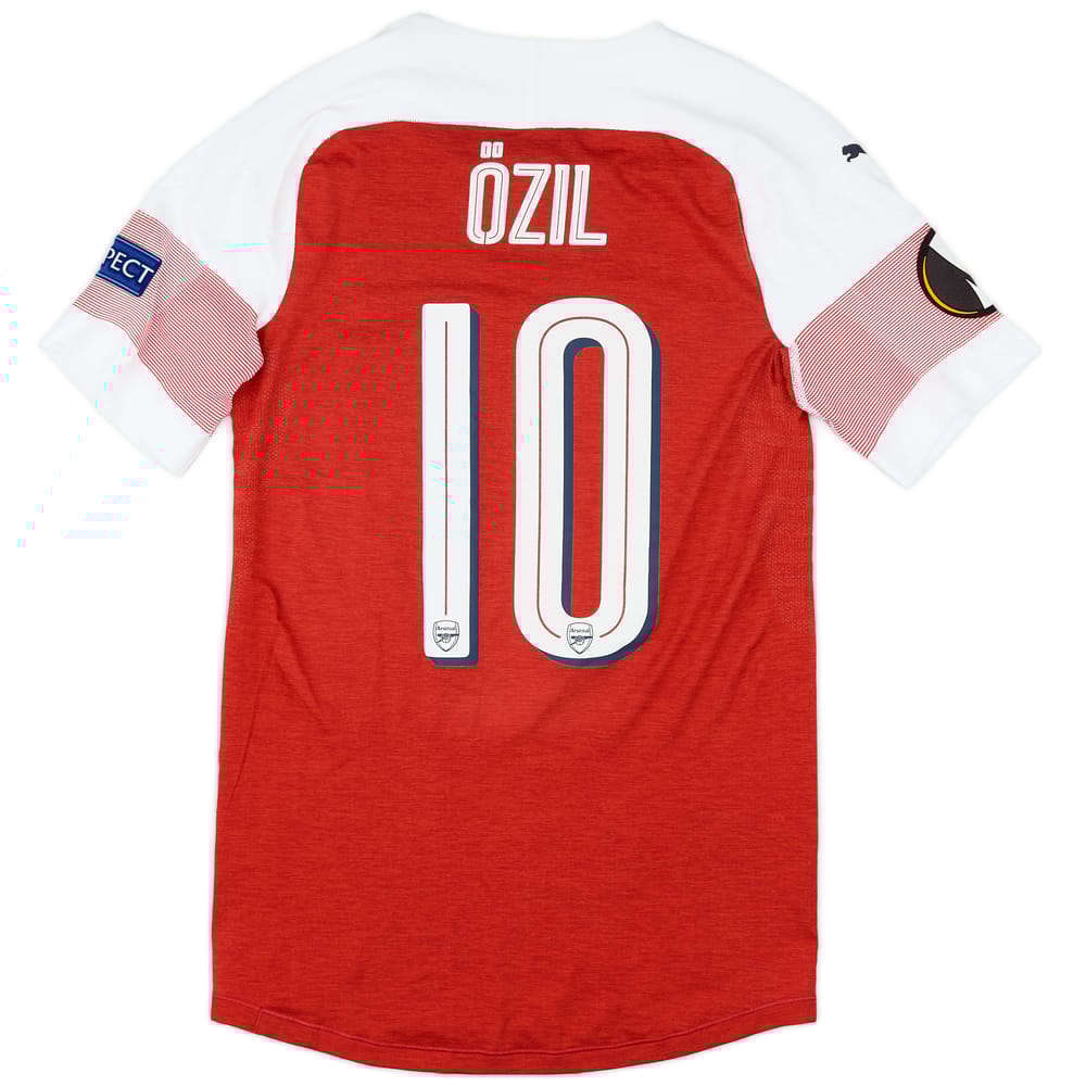 2018-19 Arsenal Match Issue Europa League Home Shirt Ozil #10