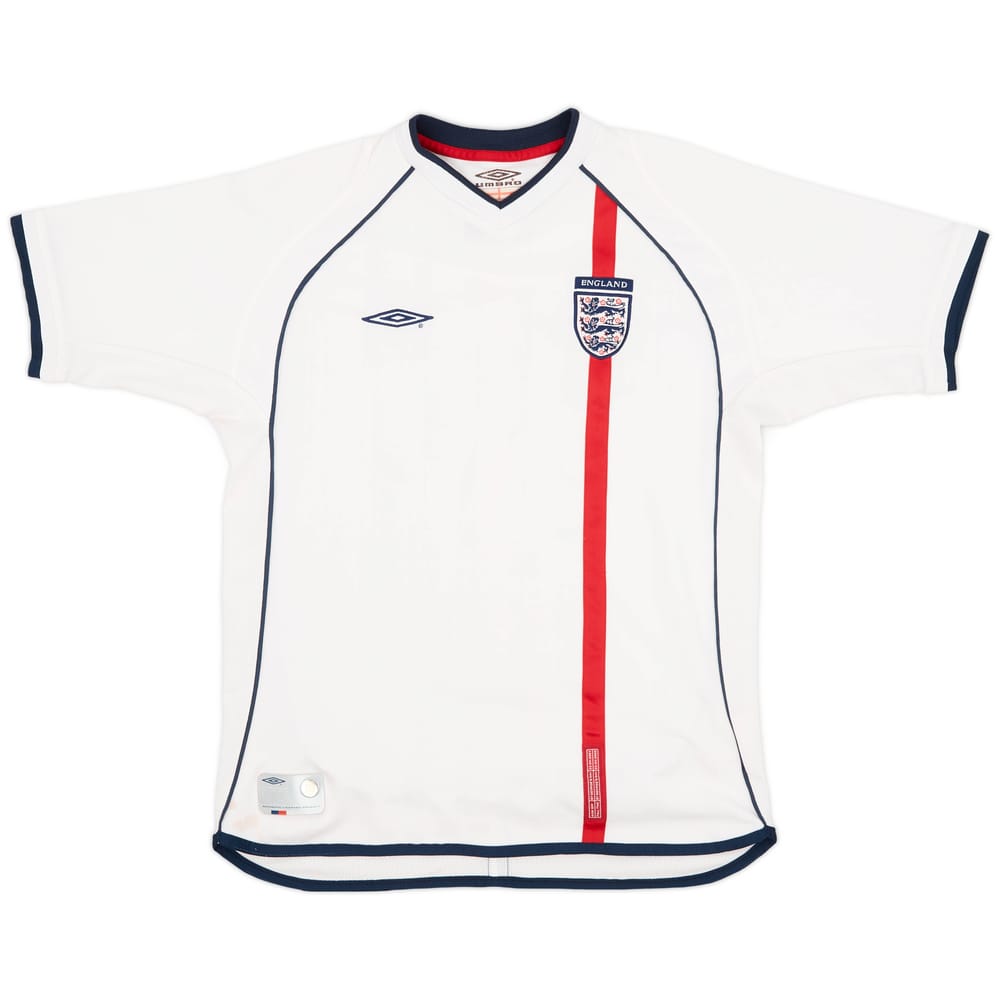 2001-03 England Home Shirt - 5/10 - (L.Boys)