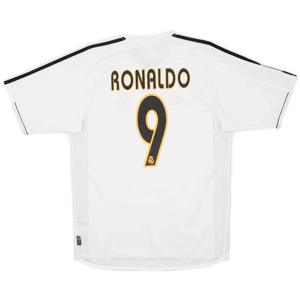 2003-04 Real Madrid Home Shirt Ronaldo #9 - 6/10 - (S)