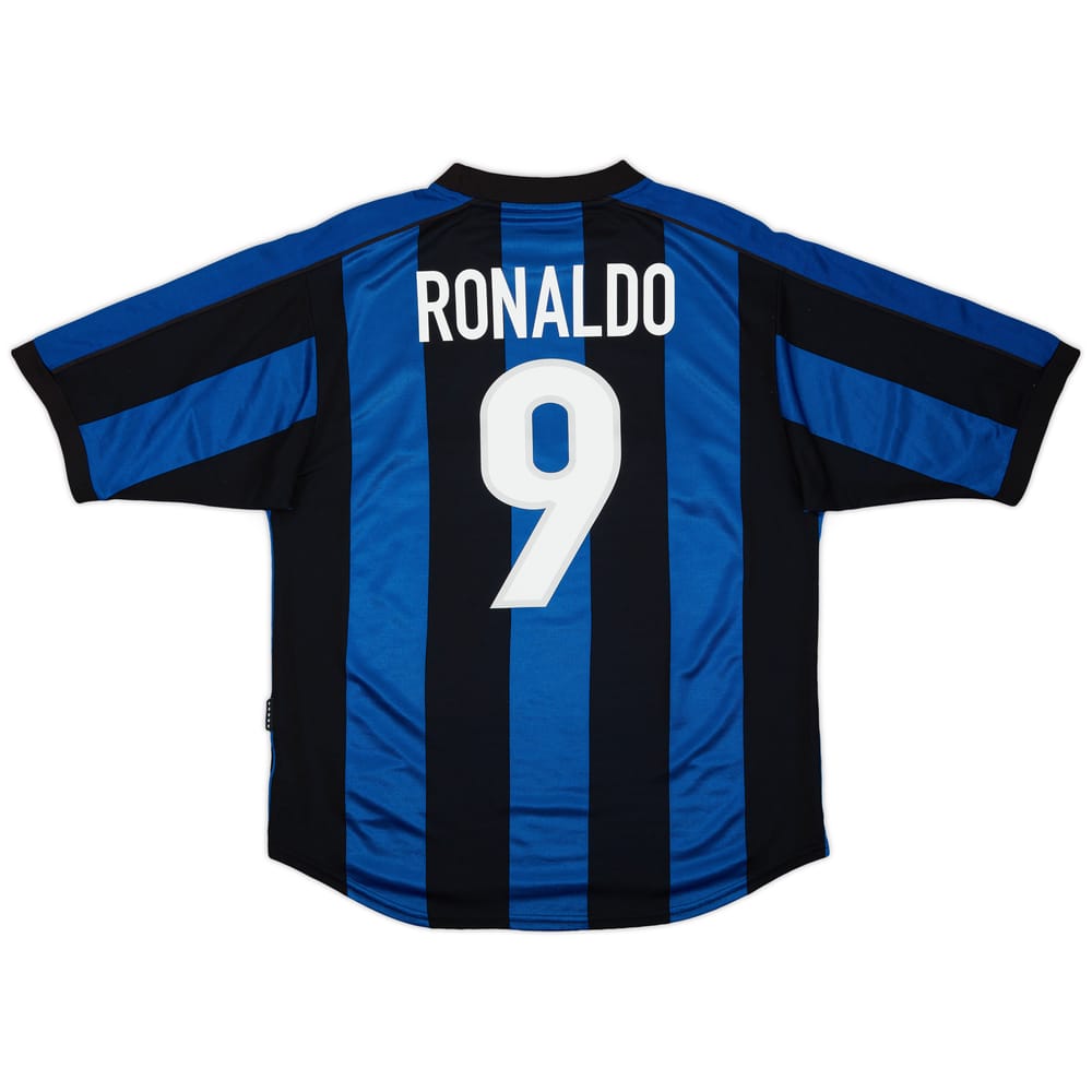 1999-00 Inter Milan Home Shirt Ronaldo #9 - 6/10 - (M)