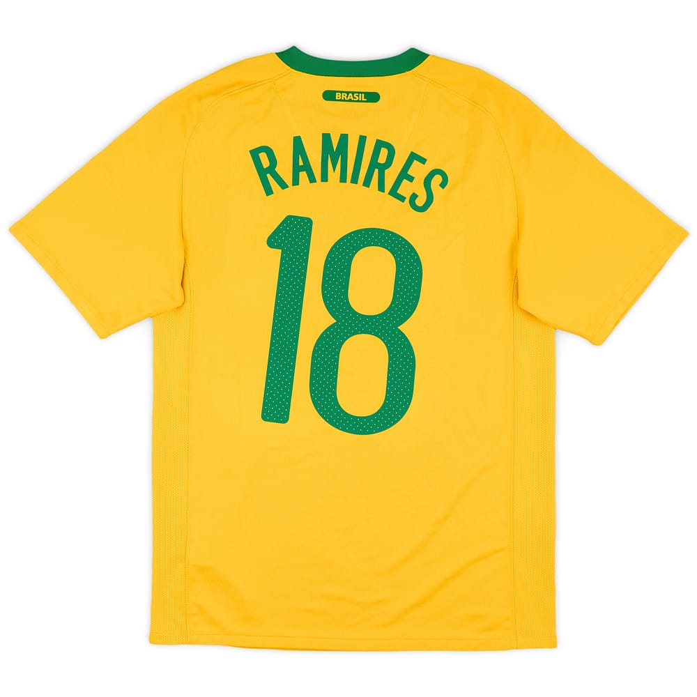 2010-11 Brazil Home Shirt Ramires #18 - 7/10 - (S)