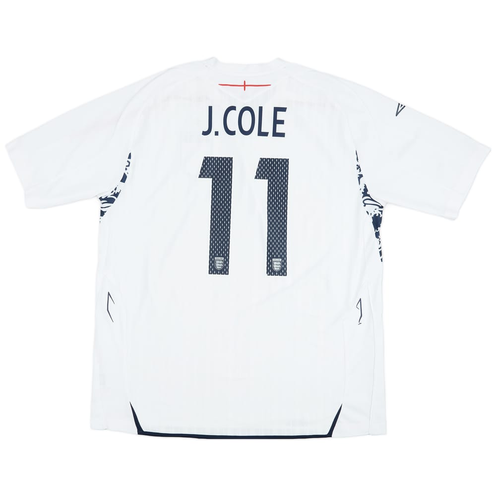 2007-09 England Home Shirt J.Cole #11 - 9/10 - (XXL)