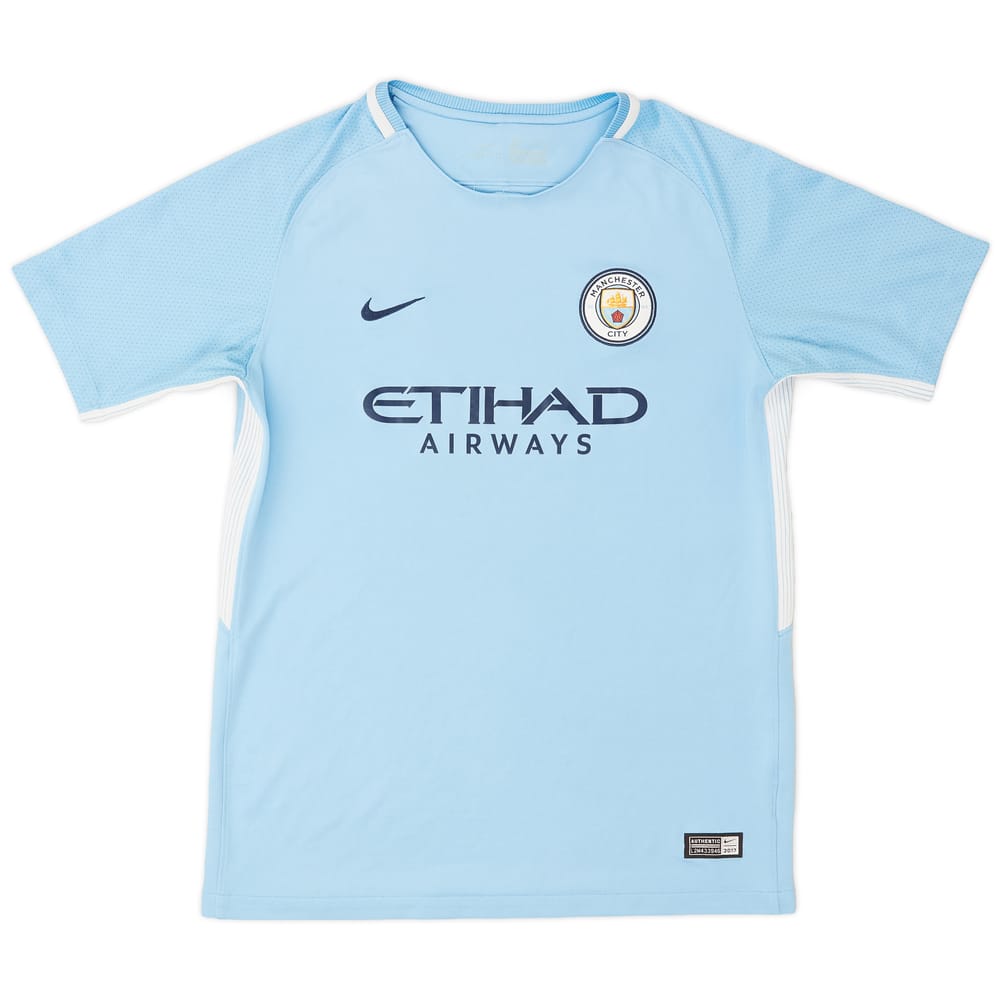 2017-18 Manchester City Home Shirt - 9/10 - (XL.Boys)