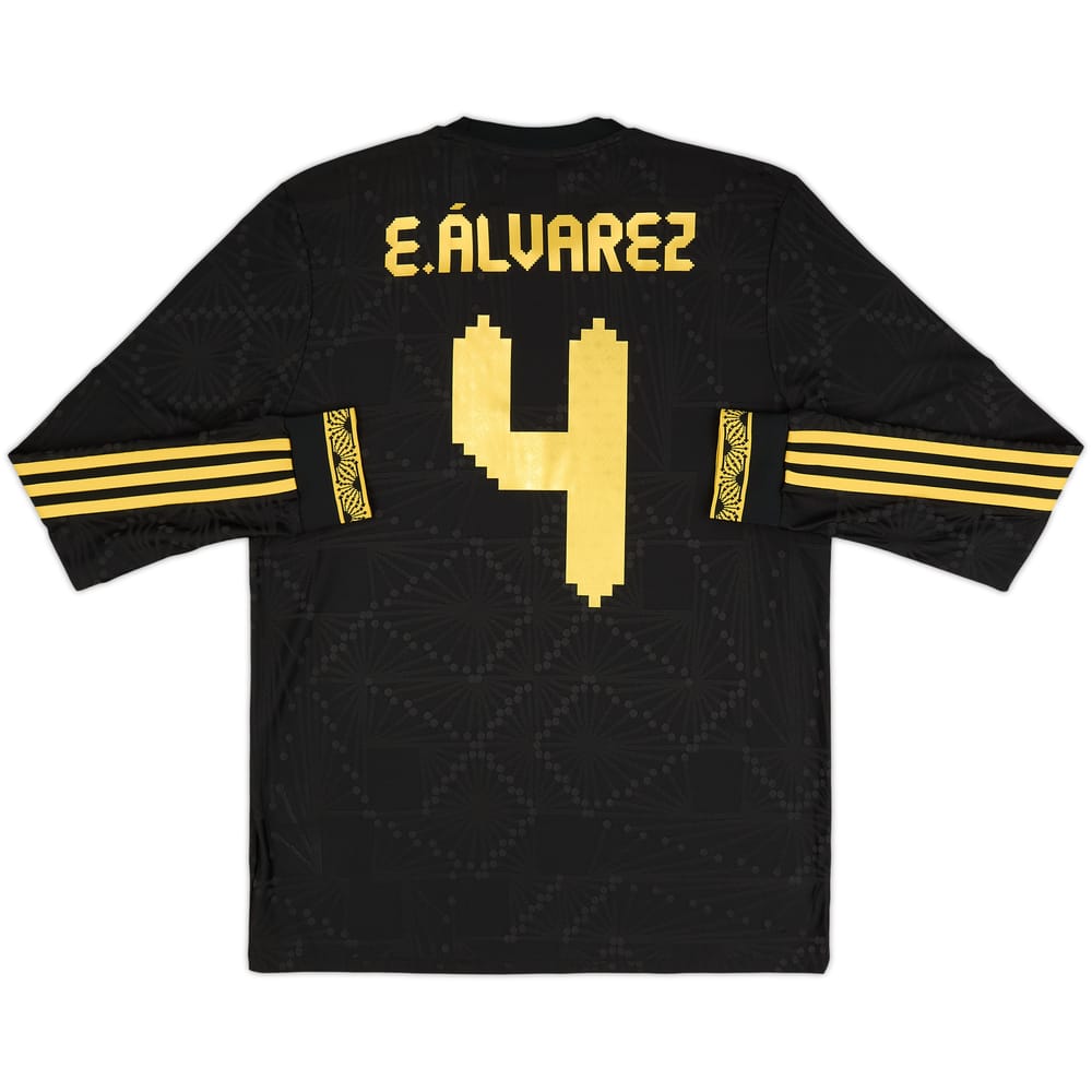 2025 Mexico Authentic Gold Cup L/S Shirt E.Alvarez #4