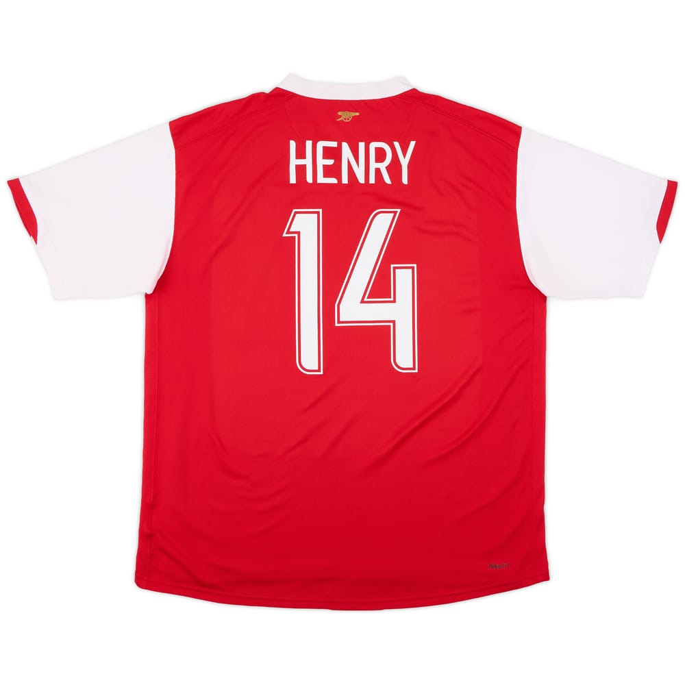 2006-08 Arsenal Home Shirt Henry #14 - 8/10 - (XL)