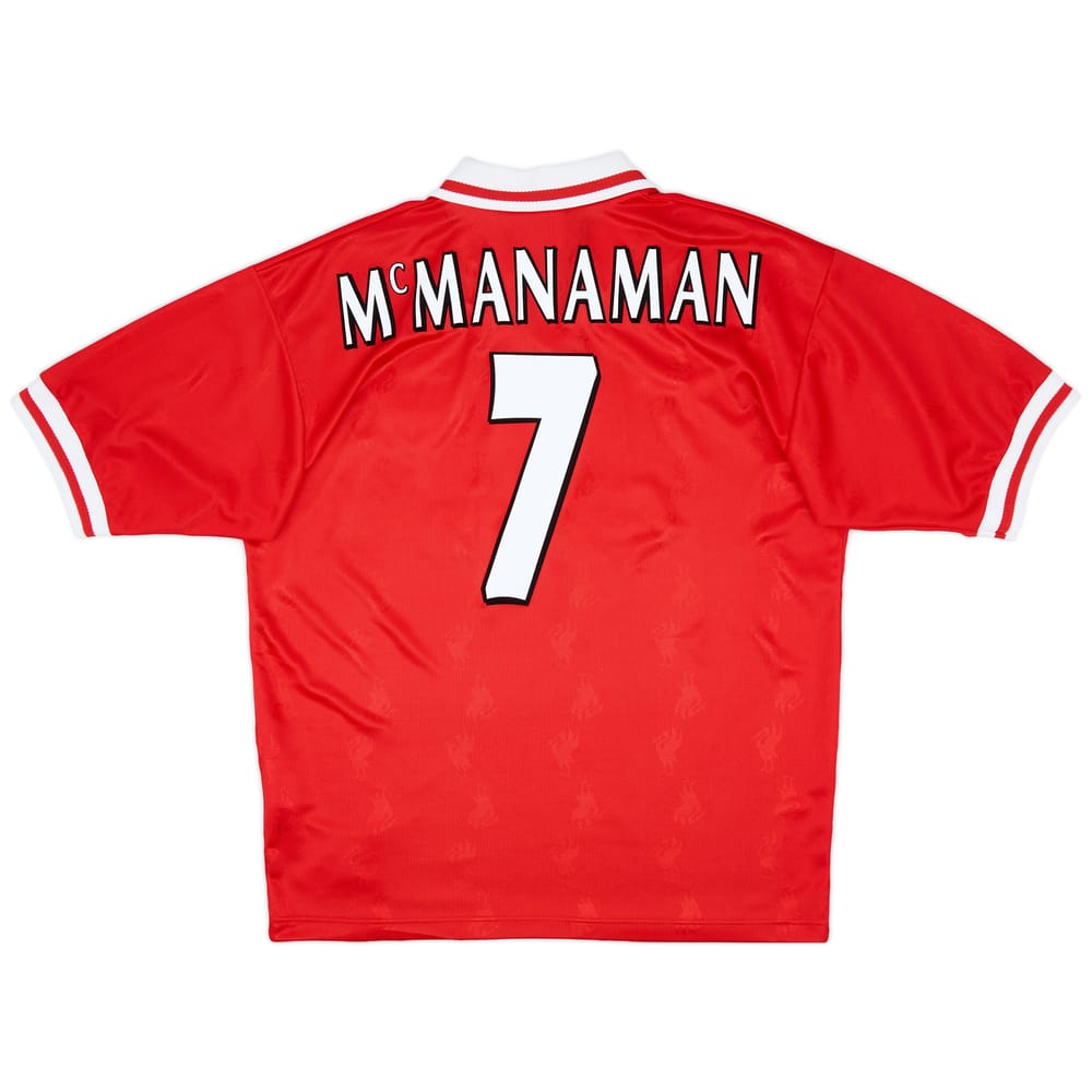 1996-98 Liverpool Home Shirt McManaman #7 - 8/10 - (L)
