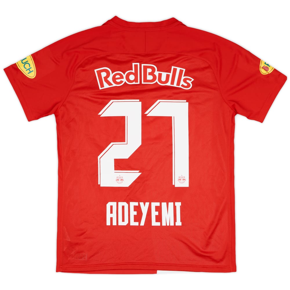 2020-21 Red Bull Salzburg Match Issue Signed Home Shirt Adeyemi #27