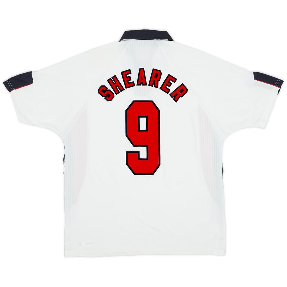1997-99 England Home Shirt Shearer #9 - 8/10 - (XL)
