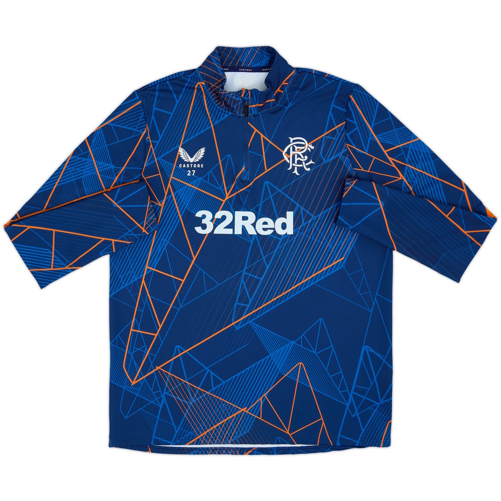 2024-25 Rangers Castore Pre-Match 1/4 Zip Top - 8/10
