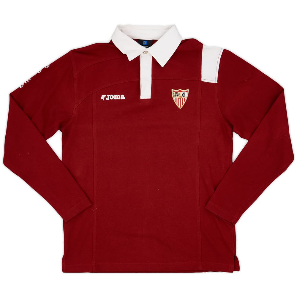 2006-07 Sevilla Joma Rugby Polo L/S Shirt - 9/10 - (S)
