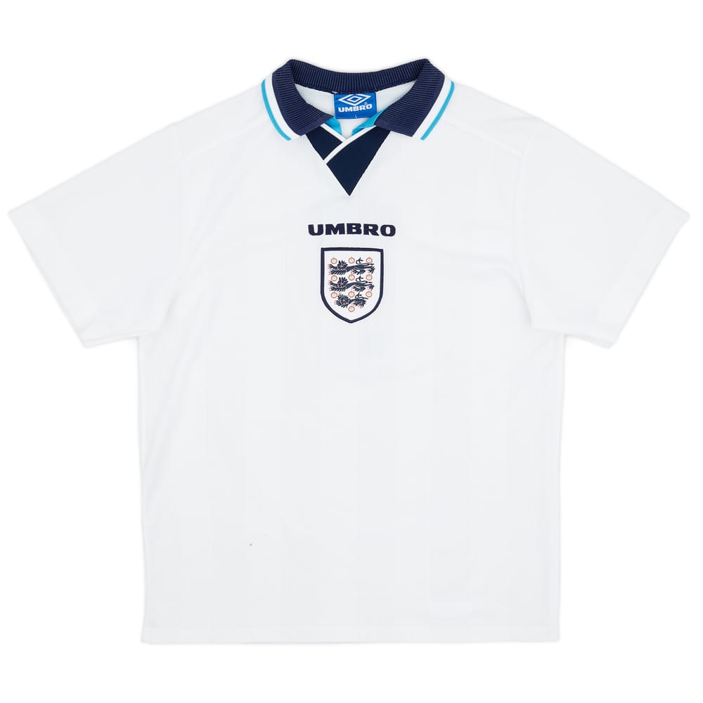 1995-97 England Home Shirt #7 - 7/10 - (L)