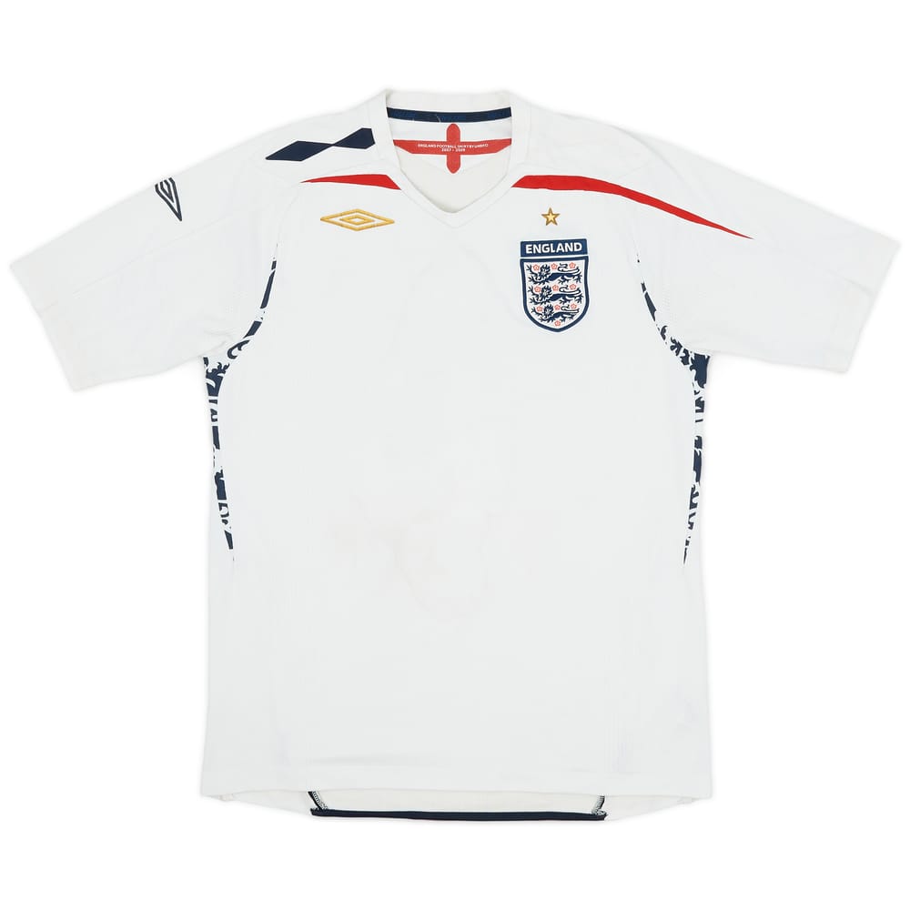 2007-09 England Home Shirt - 4/10 - (S)