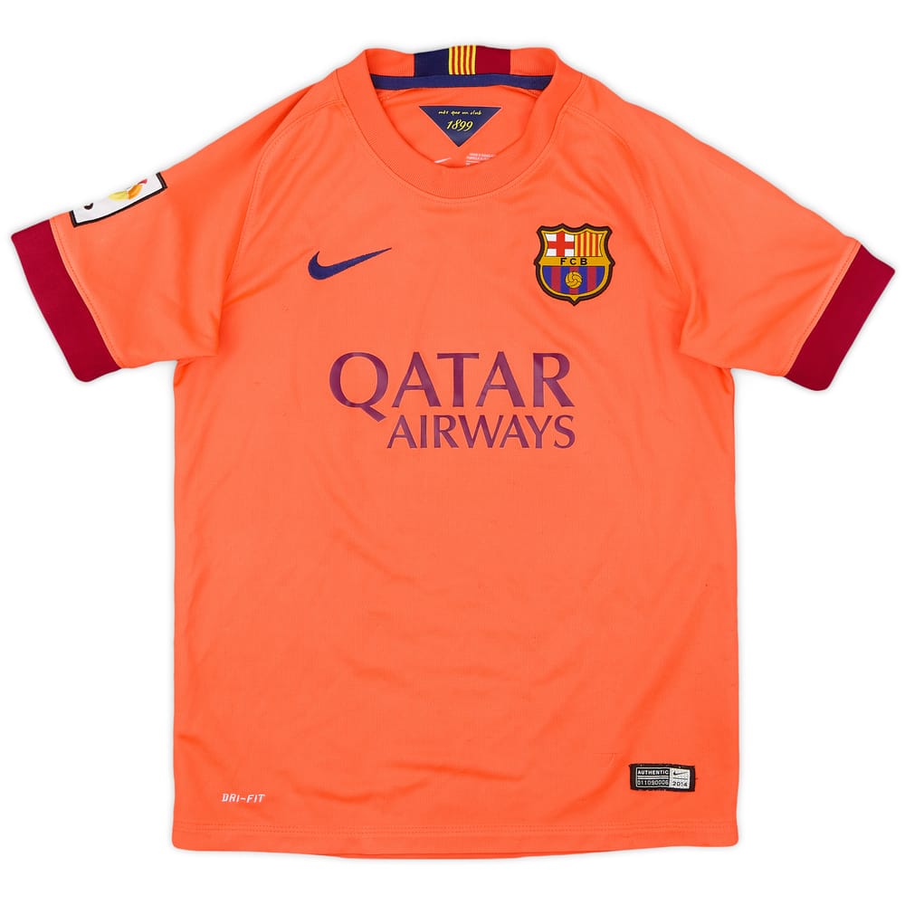 2014-15 Barcelona Away Shirt - 8/10 - (M.Boys)
