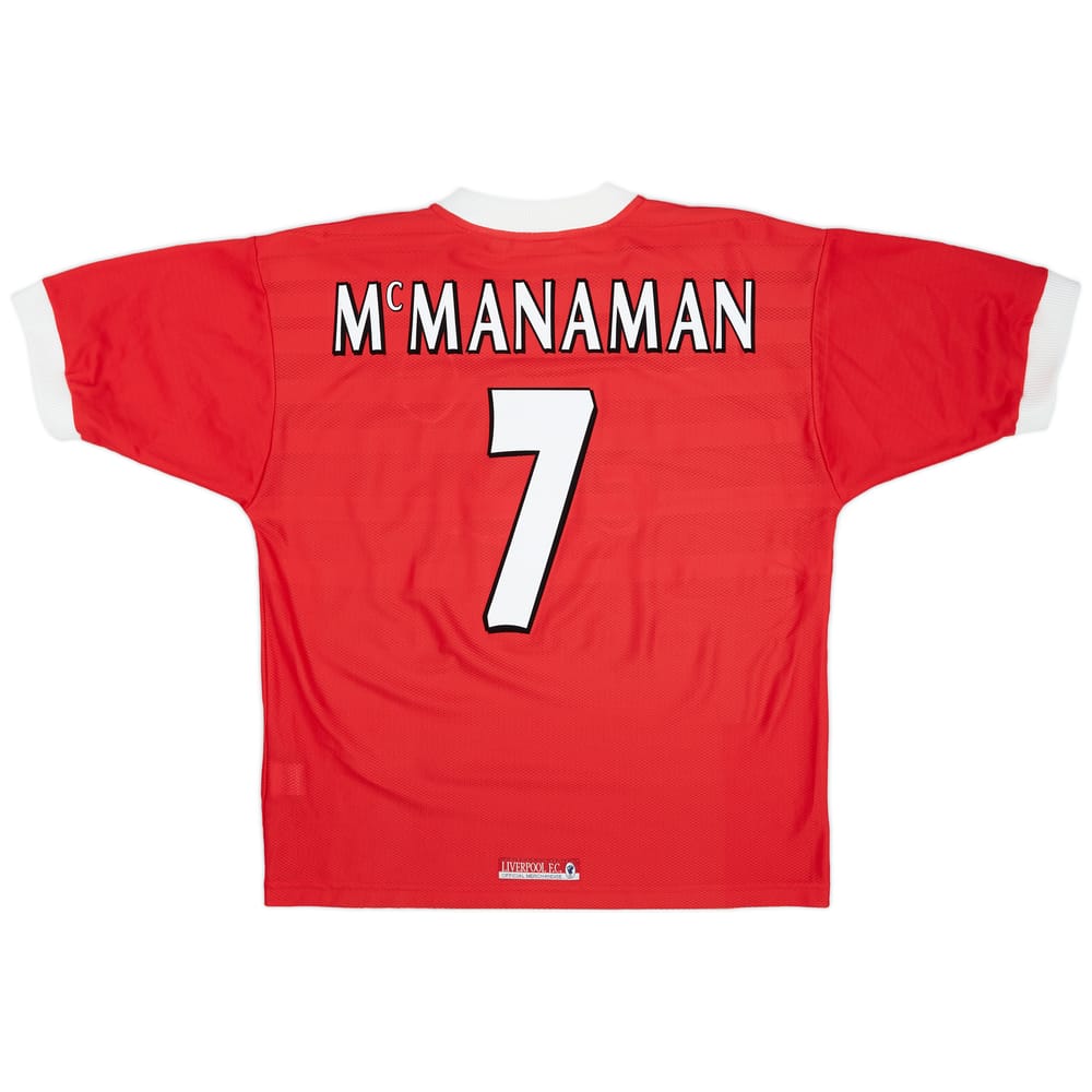 1998-00 Liverpool Home Shirt McManaman #7 - 8/10 - (L)