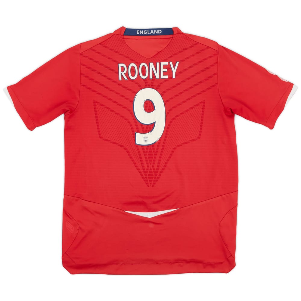 2008-10 England Away Shirt Rooney #9 - 6/10 - (XL.Boys)