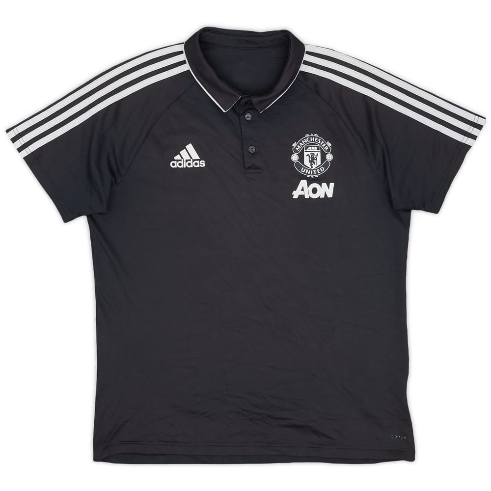 2017-18 Manchester United adidas Polo Shirt - 8/10 - (L)