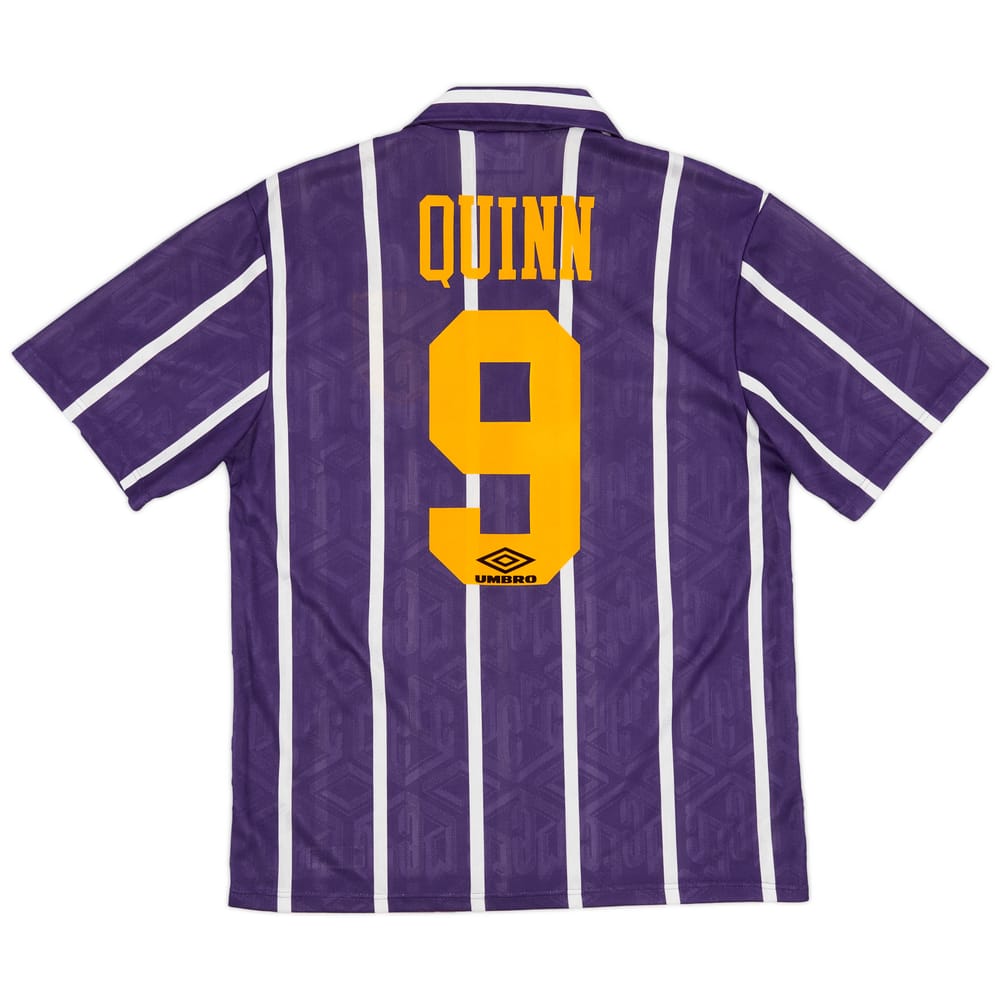 1993-94 Manchester City Away Shirt Quinn #9 - 9/10 - (M)