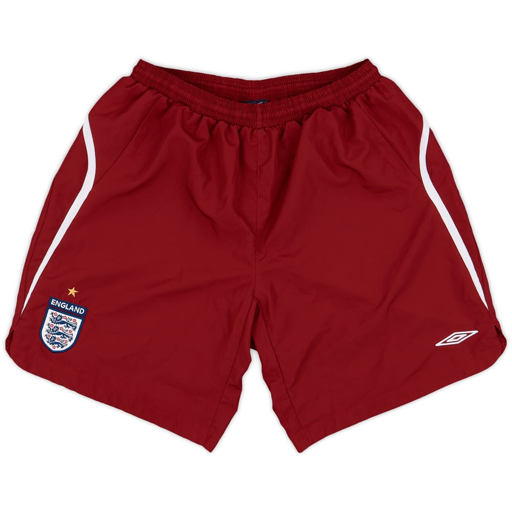 2006-08 England Umbro Training Shorts - 9/10 - (XL)