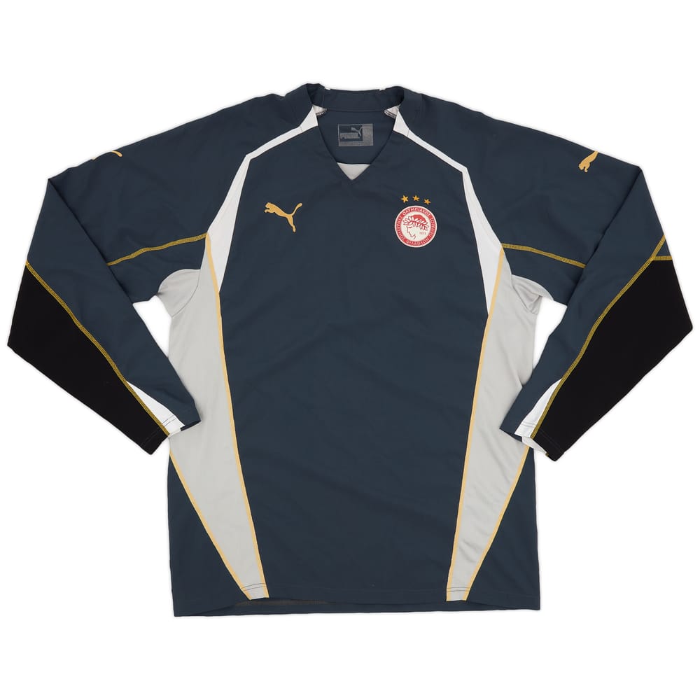 2005-06 Olympiakos Puma Training L/S Shirt - 8/10 - (L)