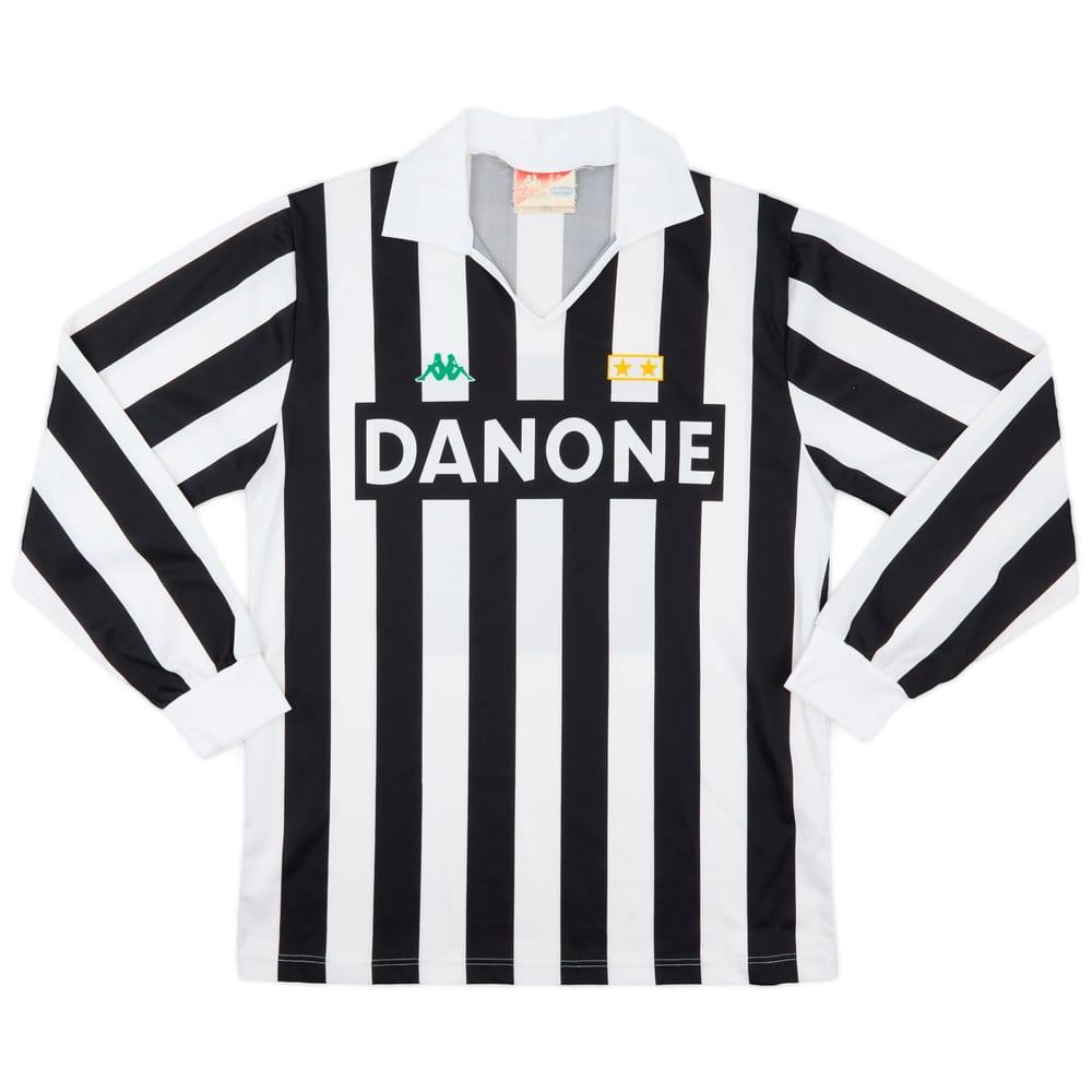 1992-94 Juventus Basic Home L/S Shirt #10 (Baggio) - 5/10 - (L)