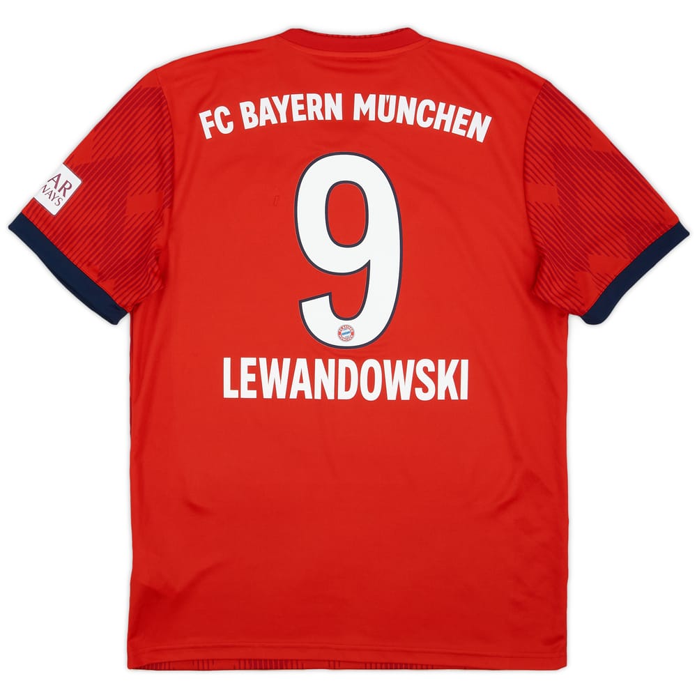2018-19 Bayern Munich Home Shirt Lewandowski #9 - 8/10 - (M)