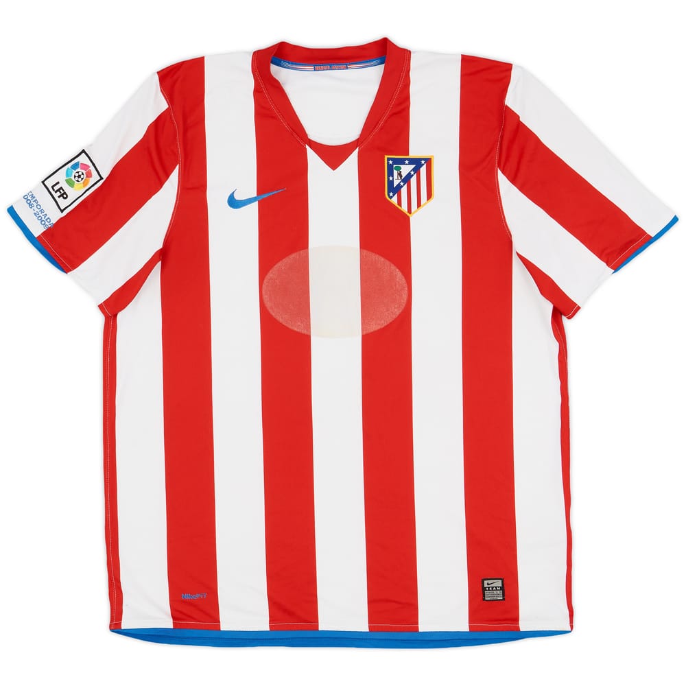 2008-09 Atletico Madrid Home Shirt - 4/10 - (XL)