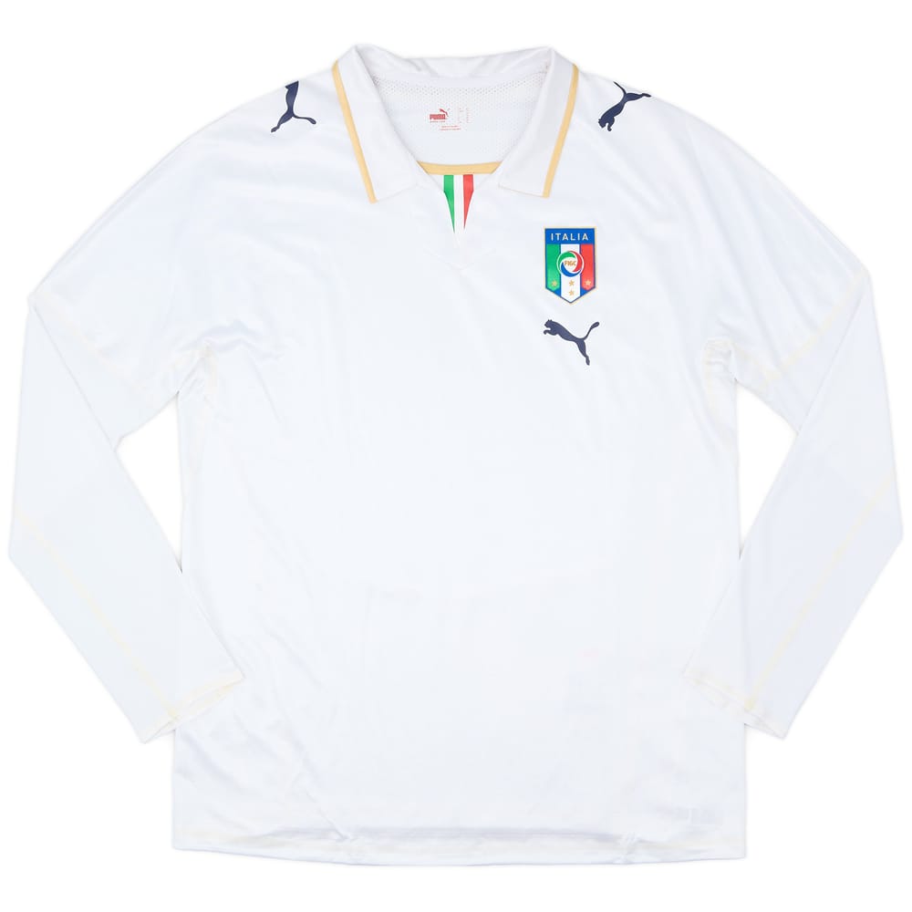 2007-08 Italy Player Issue Away L/S Shirt - 9/10 - (XL)