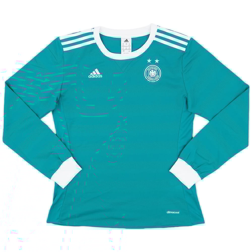 2017 Germany Women's Away L/S Shirt - 9/10 - (Women's M)