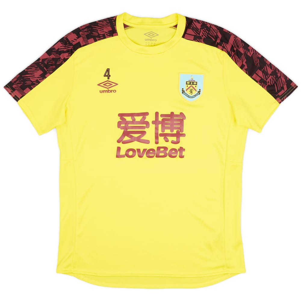 2020-21 Burnley Player Issue Training Shirt #4 (Cork) (M)