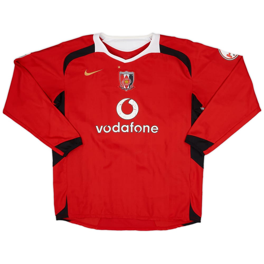 2006 Urawa Red Diamonds Home L/S Shirt - 6/10 - (L)