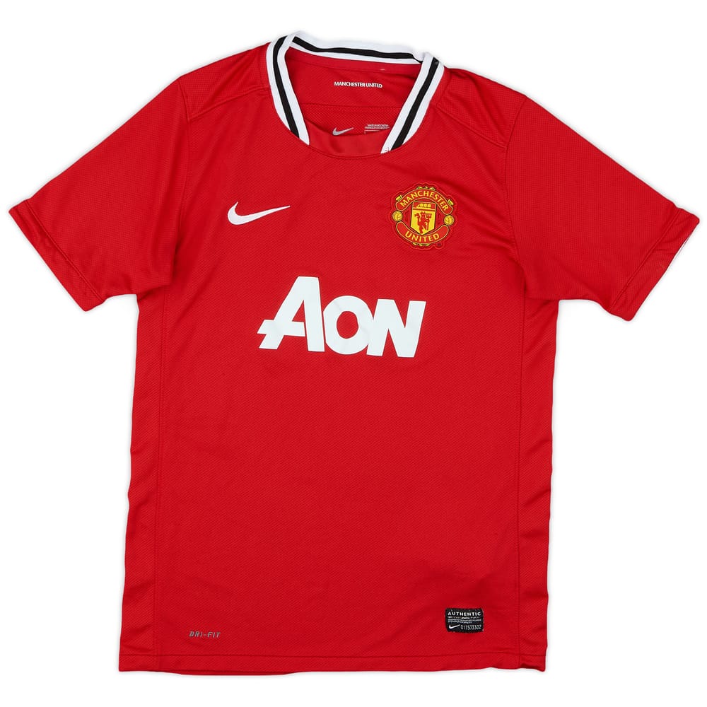 2011-12 Manchester United Home Shirt - 7/10 - (L.Boys)