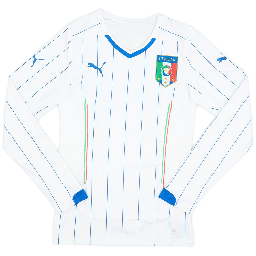 2014-15 Italy Player Issue Away L/S Shirt - 8/10 - (L)